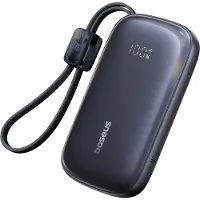 Baseus Powerbank 10000mAh 45W met kabelkoord EnerFill FC21 Qpow 3 Ultra - zwart