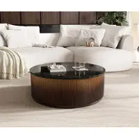 DELIFE Salontafel Fiorano 90x90 cm marmer zwart zilver metaal goud fusion afwerking
