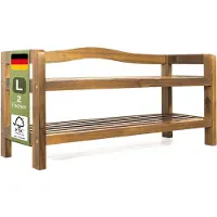 Casaria Schoenenrek 74x26x42cm - 80kg laadvermogen – Donkerbruin