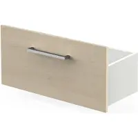 Kerkmann Form 4 Hout Lade-inzetstuk 700 x 265 x 300 mm Lichtbruin, wit