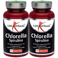 Lucovitaal 2x Chlorella Spirulina 200 tabletten