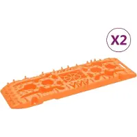 vidaXL Gripplaten 2 st 107x31x7 cm nylon oranje