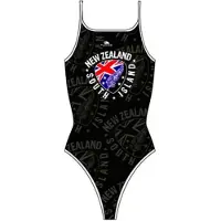 Turbo New Zealand Shield Swimsuit Zwart 2XL Vrouw