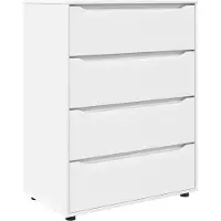 vidaXL Opbergkasten 80 x 48 x 105 cm Bewerkt hout Wit
