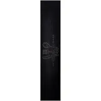 vidaXL Keuken Tapijt Bestek Zwart 300 x 60 cm Fluweel