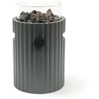 Happy Cocooning Lumi Rib tafelbrander rond 21,5xH37 cm Nordic Black