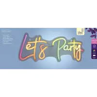 Lumineo Ledbord indoor usb neon let's party
