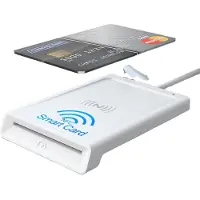 NÖRDIC Slimme Kaartlezer - USB-A - Card Reader - Geschikt voor Windows, Linux & Android - Geschikt voor PC & Laptop