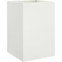 vidaXL Plantenbak 52x48x75 cm staal wit