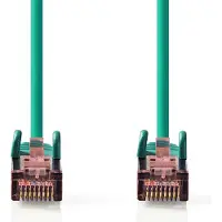 Nedis CAT6 Netwerkkabel - RJ45 Male - RJ45 Male - S/FTP - 0.50 m - Rond - LSZH - Groen - Label