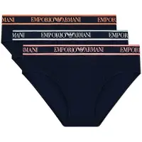 Emporio Armani Heren Set 3 Core Logobanda marine slip (L), Homewear, Katoen, Marineblauw EM000258_AF20669