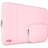 BOTC Laptophoes 15.6 inch - 2-delige - Laptopsleeve met Etui - Laptophoes/ Sleeve - Extra Vak - Roze