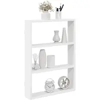 vidaXL Wandschap 43x9x60 cm bewerkt hout wit