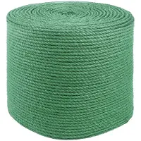 vidaXL Jute Touw 6 mm Groen 100% Tossa jute