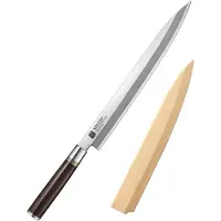 Xinzuo sashimimes 30 cm (SE Series) - sashimi- en sushimes - enkelzijdig geslepen (rechtshandig) - inclusief magnetische houten schede