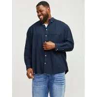 Jack & Jones Casual Overhemd Plus Size EU3XL US1XL Blauw