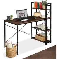 TecTake - Bureau Hershey industrieel donkerbruin - 404425