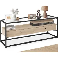 TecTake - Sideboard dressoir Maidenhead - industrieel - lichtbruin - 121,5x41,5x50,5cm - 404693