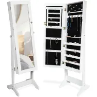 TecTake - Vitrinekast - wit - MDF - 400764
