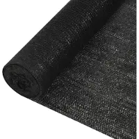 vidaXL Privacynet 150 g/m² 1,5x50 m HDPE zwart