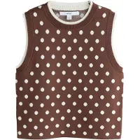 Next Gebreide top bruin / wit