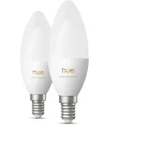 Philips Hue Kaarslamp White Ambiance E14 Duo Pack