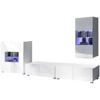AX Living Wandmeubel voor de woonkamer, model Kossana 17 – Modern design in wit