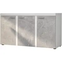 AX Living Dressoir voor de woonkamer, model Spacoro 3T – Modern, wit/betonlook
