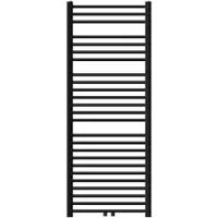 LuxeBath Badkamerradiator Sahara 600x1500 mm zwart recht met thermostaatkraan aan de onderzijde