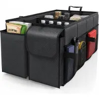 BOTC Kofferbak Organizer - Autostoel Organizer - Kofferbak Organizer - Auto Organizer - 47L - 54×32×27 cm - Zwart
