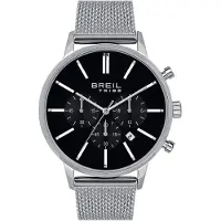 Breil Analoog horloge 'Avery' zwart / zilver