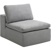 Vente-unique Fauteuil in grijze stof CORTOLINE