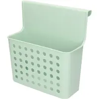 PlasticForte Badkamer/keuken hang opbergmandjes/organizers mintgroen 26 x 24 cm - Opbergmanden