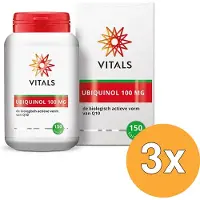 Vitals 3x Ubiquinol 100 mg (150 softgels)