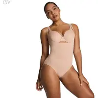 Spanx SPANXsculpt GoFigure Open Bust Bodysuit - Maat S - Kleur Chai