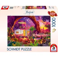 Schmidt - Legpuzzel - Campingparadijs in de woestijn - Jeff Haynie - 1000 stukjes - Volwassenen - vanaf 12 jaar