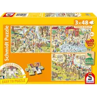 Schmidt - Legpuzzel - Plezier in de dierentuin - 3 stukjes - Kinderen - vanaf 4 jaar