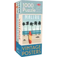 Tactic Vintage Malibu – Puzzel – 1000 stukjes – Retro Strandgevoel uit Californië – Strak en Rustgevend Ontwerp – Hoogwaardige Scandinavische Kwaliteit