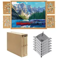 Diydash Puzzeltafel XXL Volledig Inklapbaar - 1500 Stukjes - Mat - Bord - Plaat - Plank - Deluxe - Voor Legpuzzels - 1000