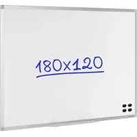 Viking Superior Whiteboard Wandmontage Magnetisch Email Eenzijdig 180 (B) x 120 (H) cm