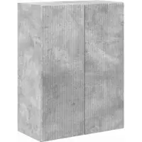 vidaXL TV Wandkast 59,5 x 31 x 80 cm Beton Grijs Bewerkt hout