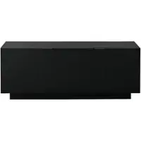 MODFU - Dressoir - 3 Deuren - 6 Opbergvakken - Verstelbare Legplanken - Minimalistisch - Voor Woonkamer Of Eetkamer - Spaanplaat - Zwart