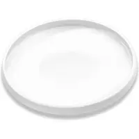 Wilmax Porseleinen Dinerbord 25,5 cm - Elegant Wit met Hoge Rand