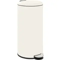 MODFU - Pedaalemmer - Ruimtebesparend En Geruisloos Sluitend - Voor Keuken Of Kantoor - Ivoor - 36 X 30 X 63,5 Cm