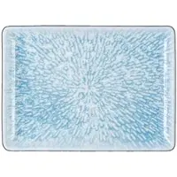 Wilmax Porseleinen Opscheplepel Blauw Wit 23,5 x 17 cm