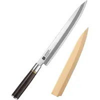 Xinzuo sashimimes 27 cm (SE Series) - sashimi- en sushimes - enkelzijdig geslepen (rechtshandig) - inclusief magnetische houten schede