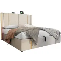 HAUSS SPOLE Salontafel - 2-in-1 Rond MDF Set Met Glanzende Glasplaat En 2 Laden - Functioneel Voor Woonkamer - 70x70+50x50 cm - MDF + Plastic + Glas + Metaal - Wit, Bruin
