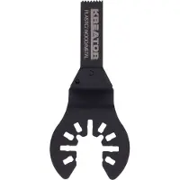 Kreator Metal 10 mm multifunctionaal mes, zwart, zwart, one size