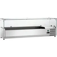 Bartscher Opzetkoelopzetvitrine GL4-1401 - 6x 1/4 GN - 1400x335x459mm