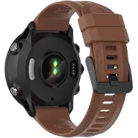 Eforyou Siliconen bandje voor Garmin Forerunner o.a. 945, 955 en 965 - Bruin | Inclusief gereedschap